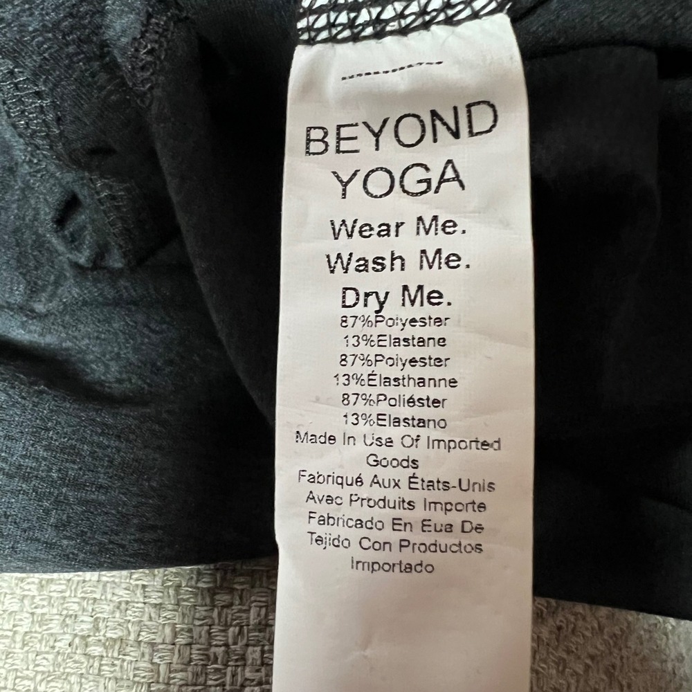 Beyond Yoga Strapless Tube Dress Gray Space Dye Slit Small Minimalist Stretch - Picture 6 of 6